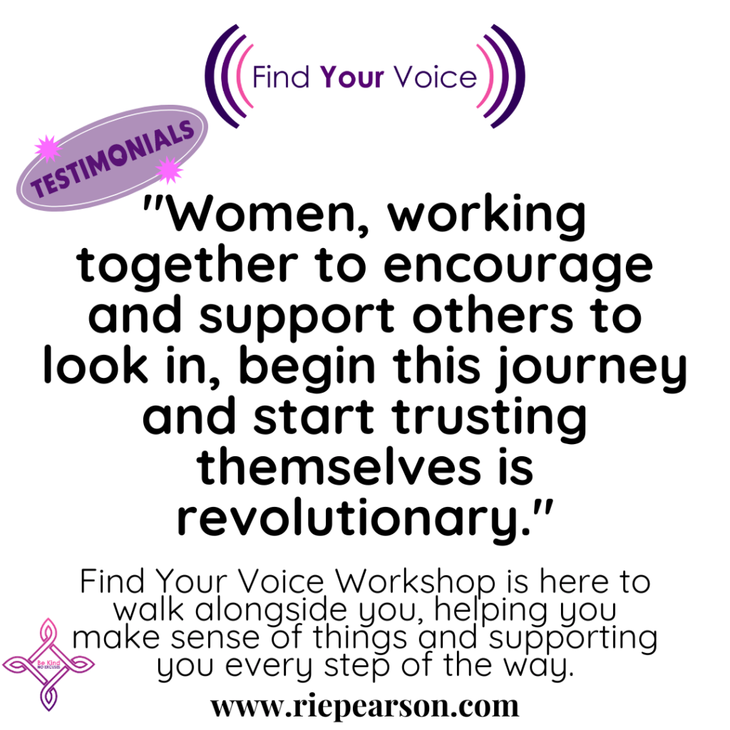 Women working together to encourage and support others to look in begin this journey and start trusting themselves is revolutionary